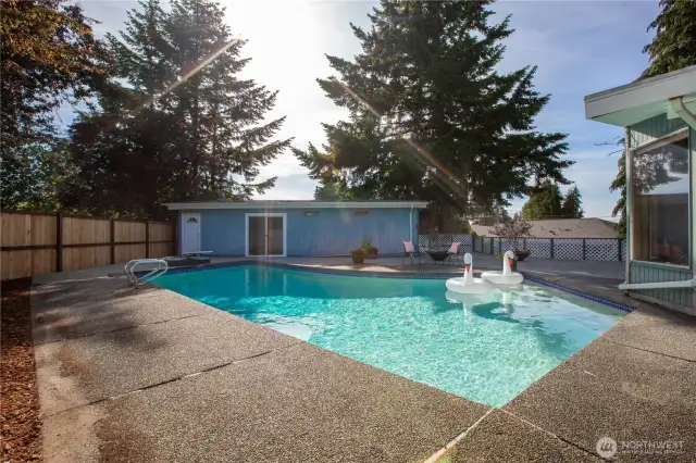 Relax, play, swim, entertain, or just sit in solitude with your thoughts. New Fence. The pool has a service that cleans it every 2 weeks and the company information regarding this can be handed to the buyer.
