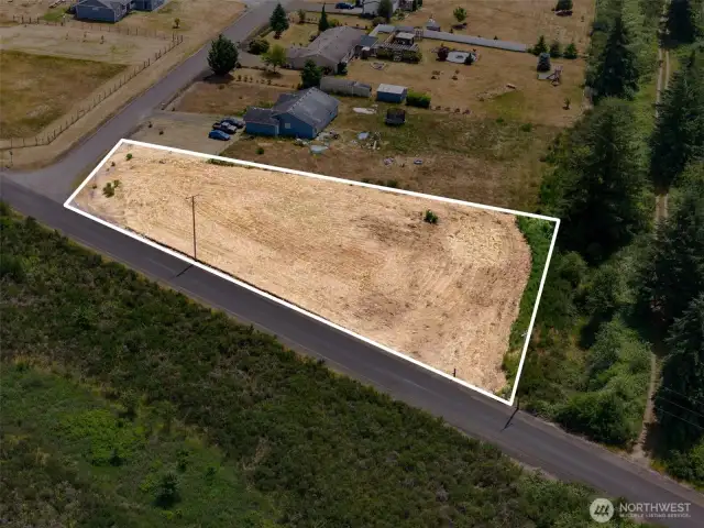 Estimated property lines.
