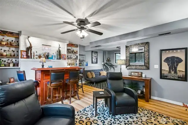 Lower level family/rec room.