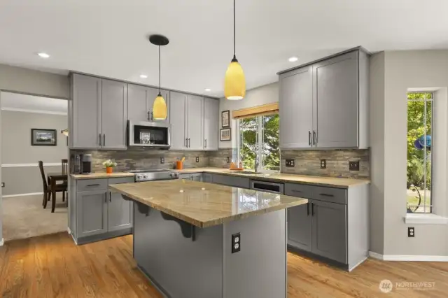 A fresh, modern kitchen with timeless style—designed to impress and built to inspire.