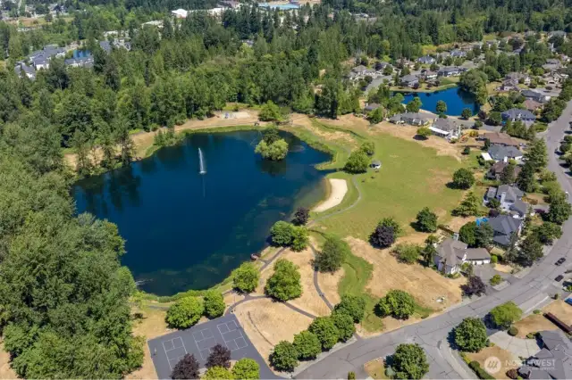 Beyond your own large backyard, the neighborhood offers access to two peaceful lakes and winding trails—perfect for morning walks or weekend exploring.