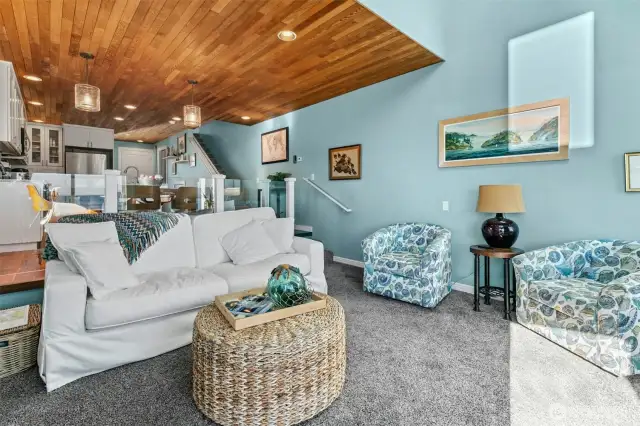 Entertain here with ease. Relax in the great room and watch boats go by.