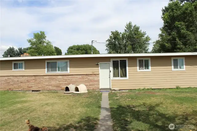 Back of the home