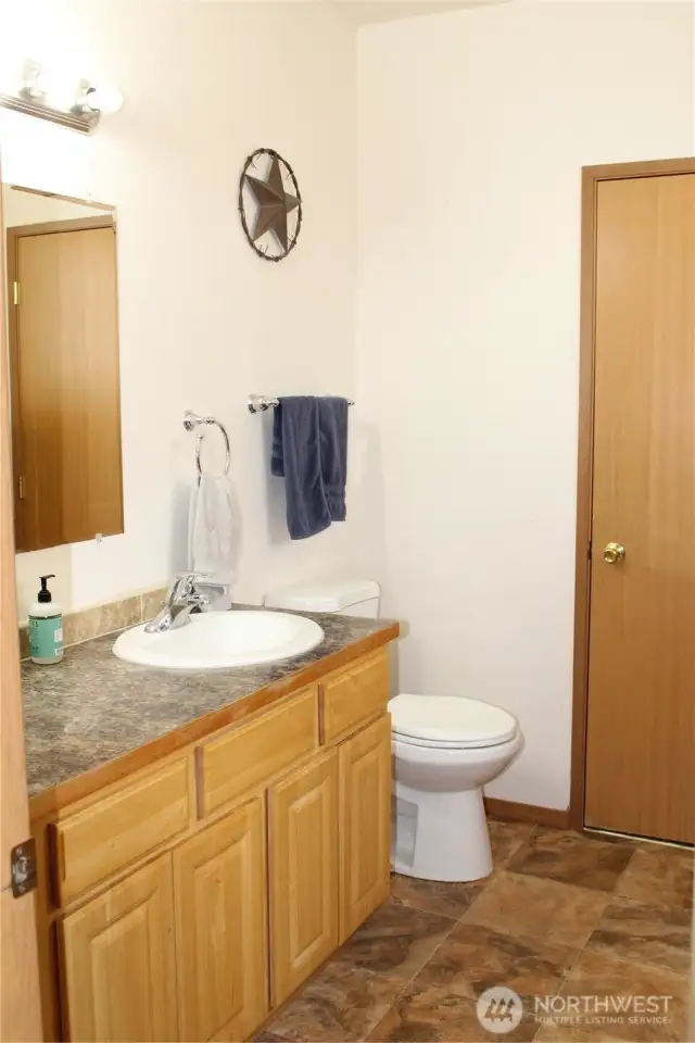 1/2 Bath off the laundry room