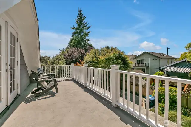 large deck off primary