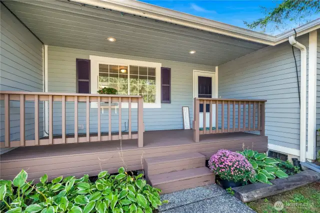 Covered front deck