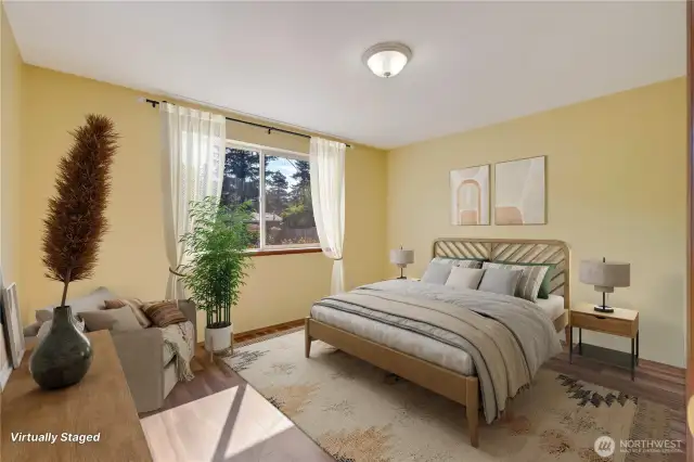 Virtually Stagged Primary room