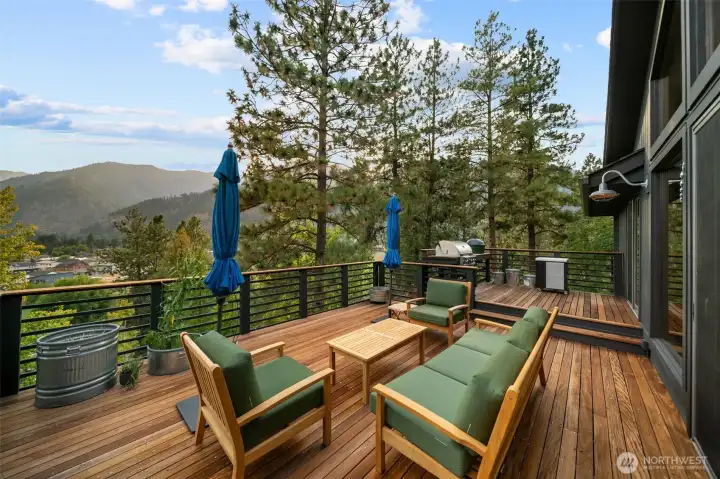 IPE deck off living room