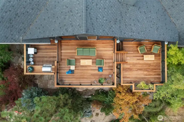 IPE decks for Kitchen, Living & Primary Bedroom