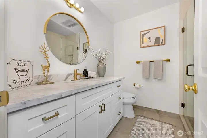 Updated Master bathroom