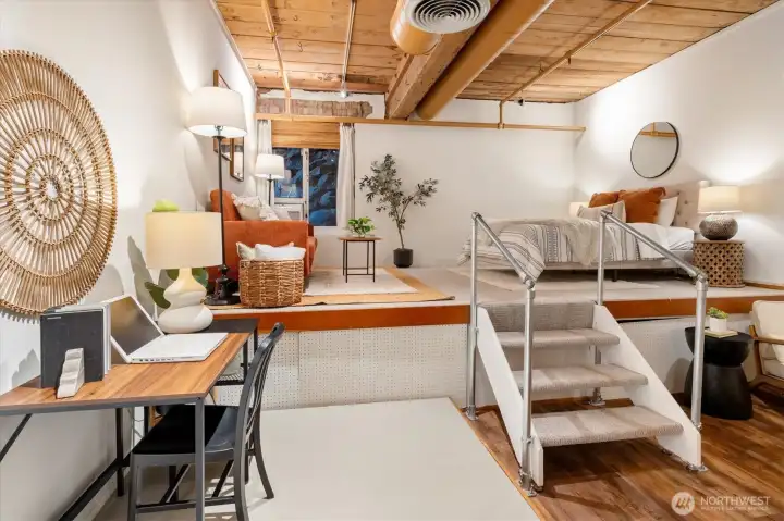 Work and live in bustling downtown!