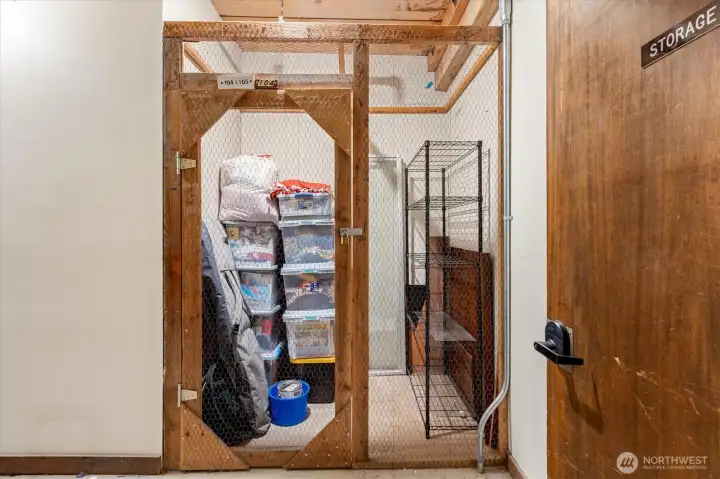 Right side is storage for the unit (located on 2nd floor- shared with R104)