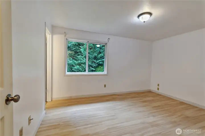 Primary suite with bathroom.