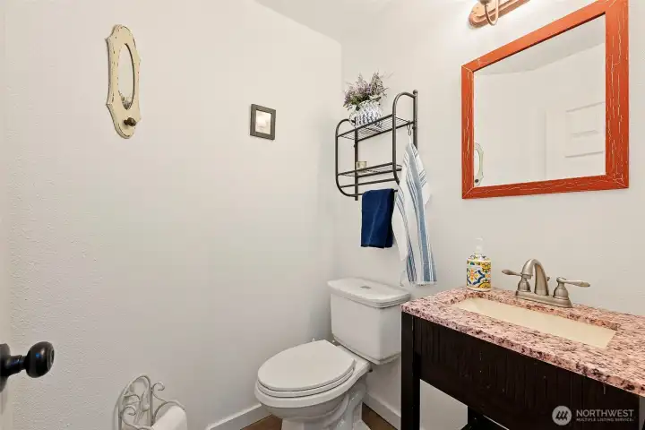 Main level half bath