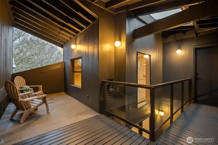 Wonderfully shaded back covered patio keeps you cool in the summertime, or enjoy a covered private space in the rain!