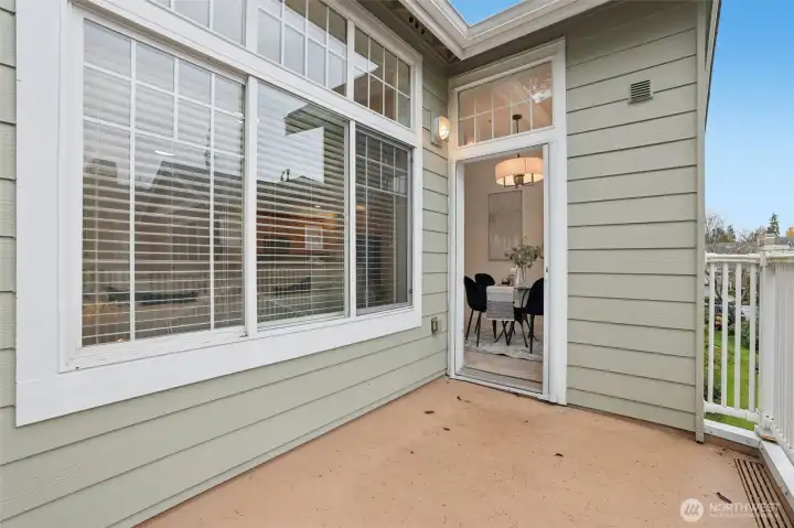 Enjoy spring and summer on your private deck.