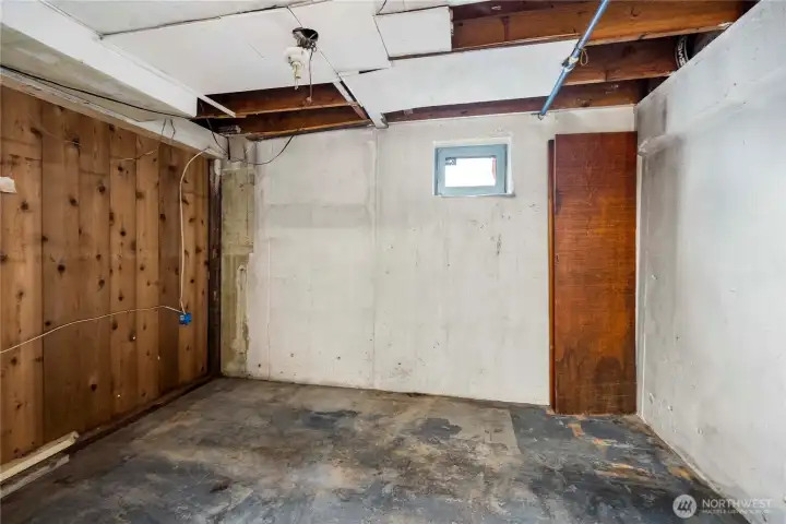 Another storage area in the basement.