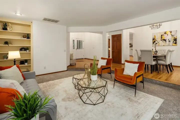 Formal living/office area