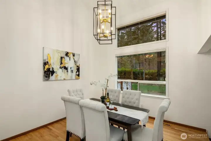 Light-filled dining room