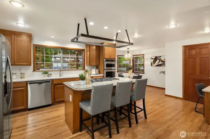 Inviting and open kitchen