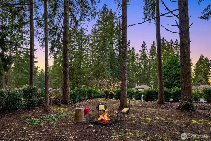 Entertain around the fire pit