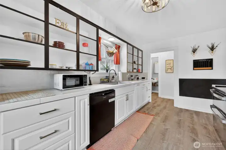 Another angle of the kitchen.