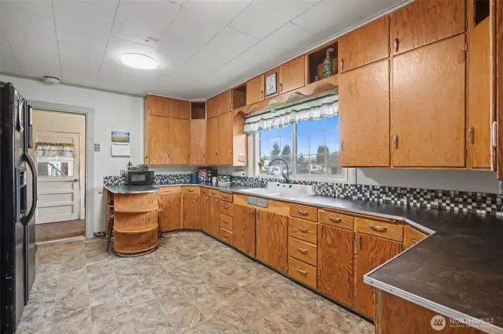 Kitchen from dining room