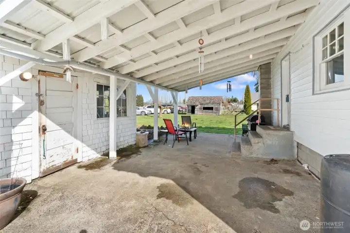 Breezeway from North