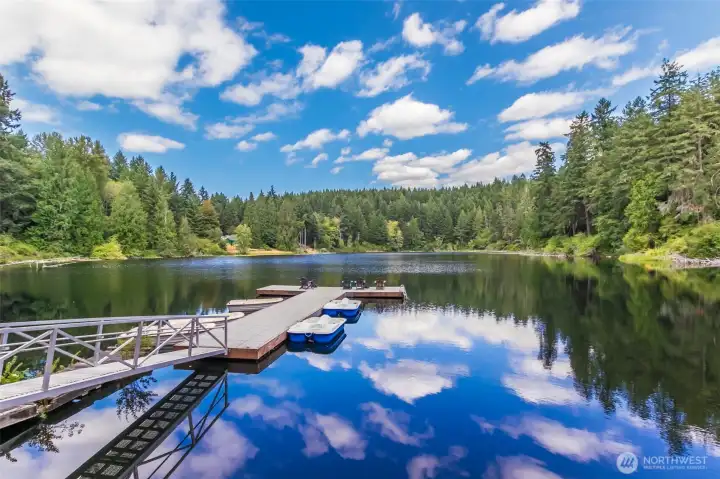 Private Community Lake with Dock