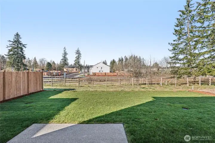 Patio perfect for hanging out on those beautiful summer days.