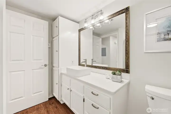 Stylish updated bath bathroom