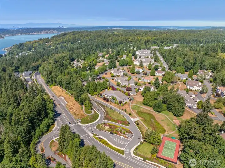 Well-maintained exterior in gated community