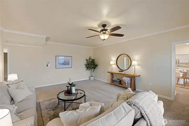Downstairs living room.