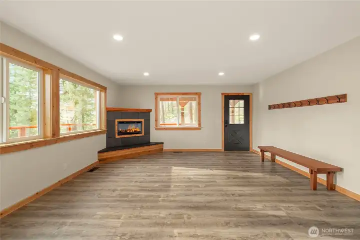 Open concept living area - New flooring throughout!