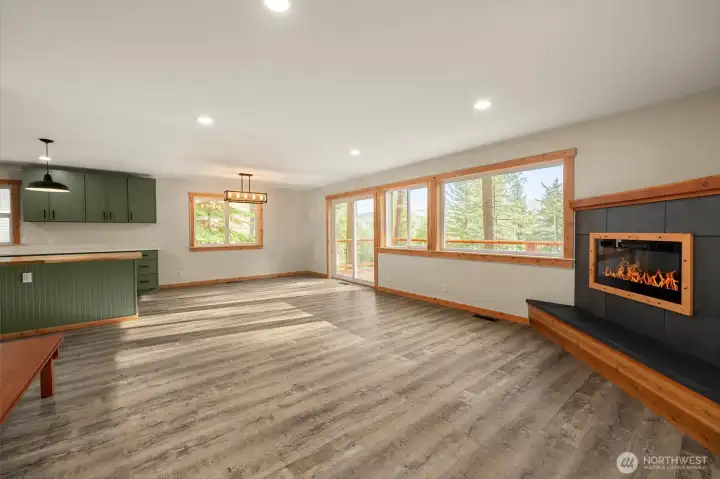 Open concept living area