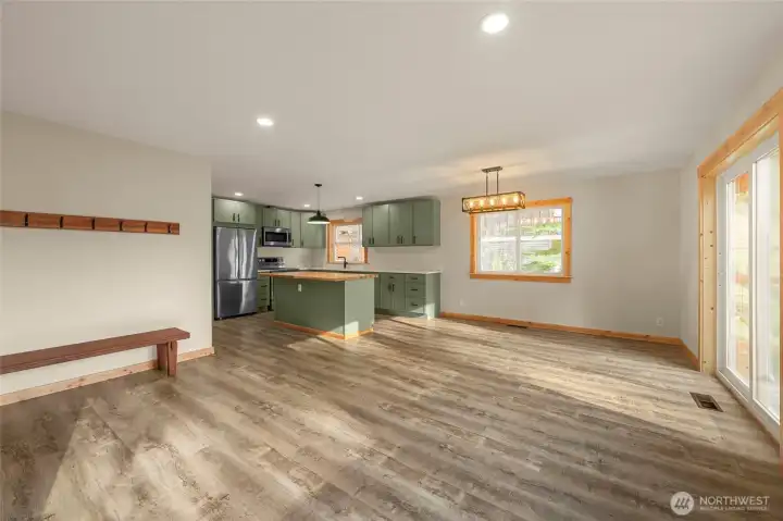 Open concept living.