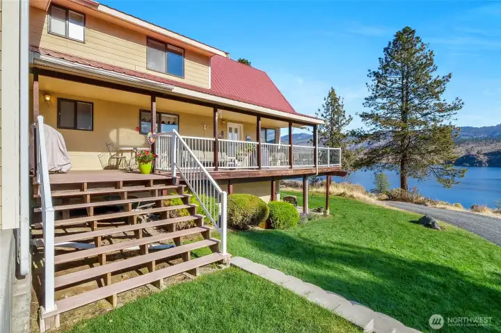 A serene backdrop for year-round living or vacation use.