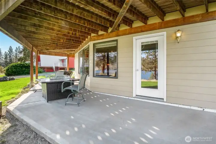 Lower level patio.