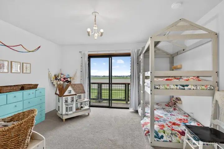 Main level bedroom. Has direct access to 3/4 bath on main floor as well...