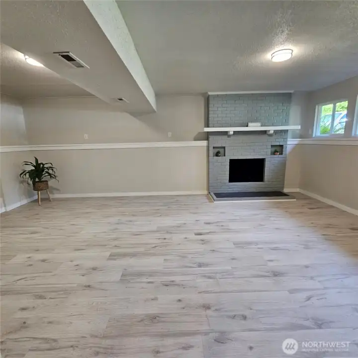 Downstairs family room-way more spacious then it appears!