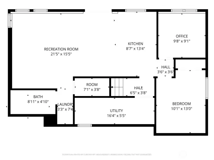 Floor plan for lower level.