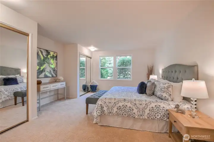 Lots of wall space for your furniture spaces.