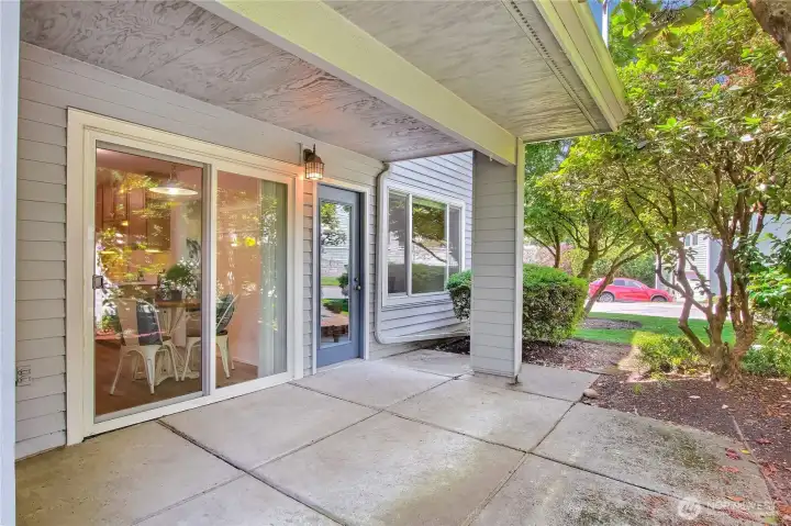 Enjoy your private side patio.