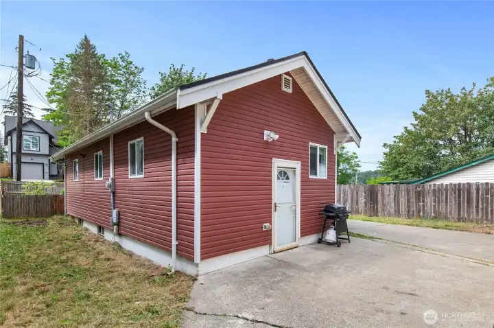 Back of house.