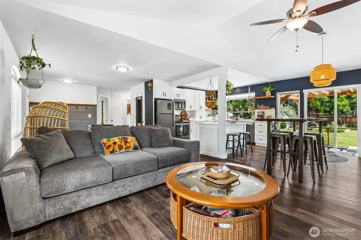 Open Concept Living Room / Kitchen / Dining
