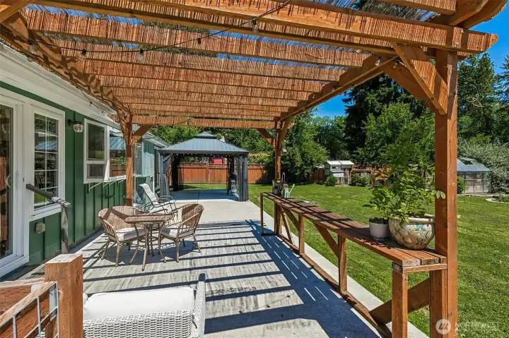 Backyard Covered Patio and Gazebo