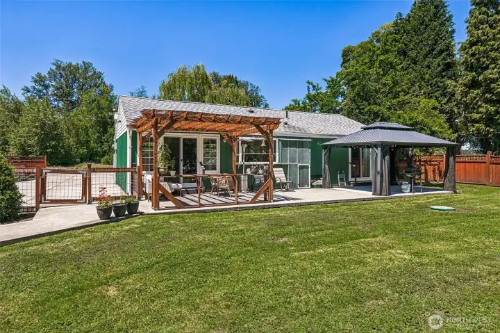 Backyard Covered Patio and Gazebo