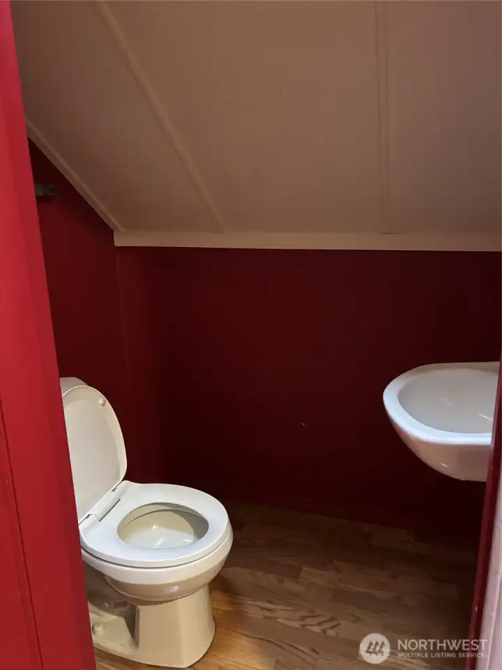 Upstairs half bath Upstairs half bath