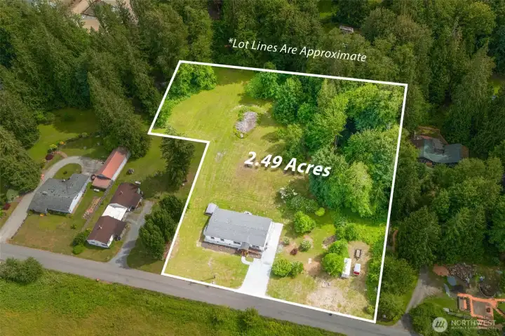 The full picture of the home, land, and beautiful slice of Skagit County.