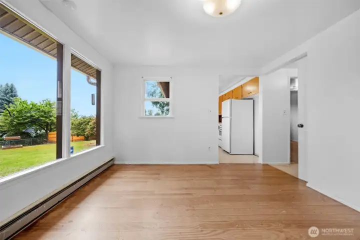 Front room looking back towards kitchen